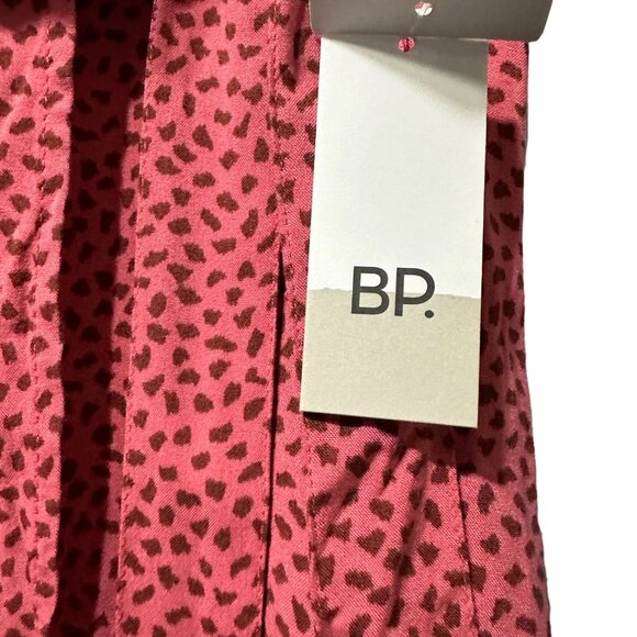 BP from Nordstrom NEW pink animal print wrap skirt size S - Picture 4 of 10